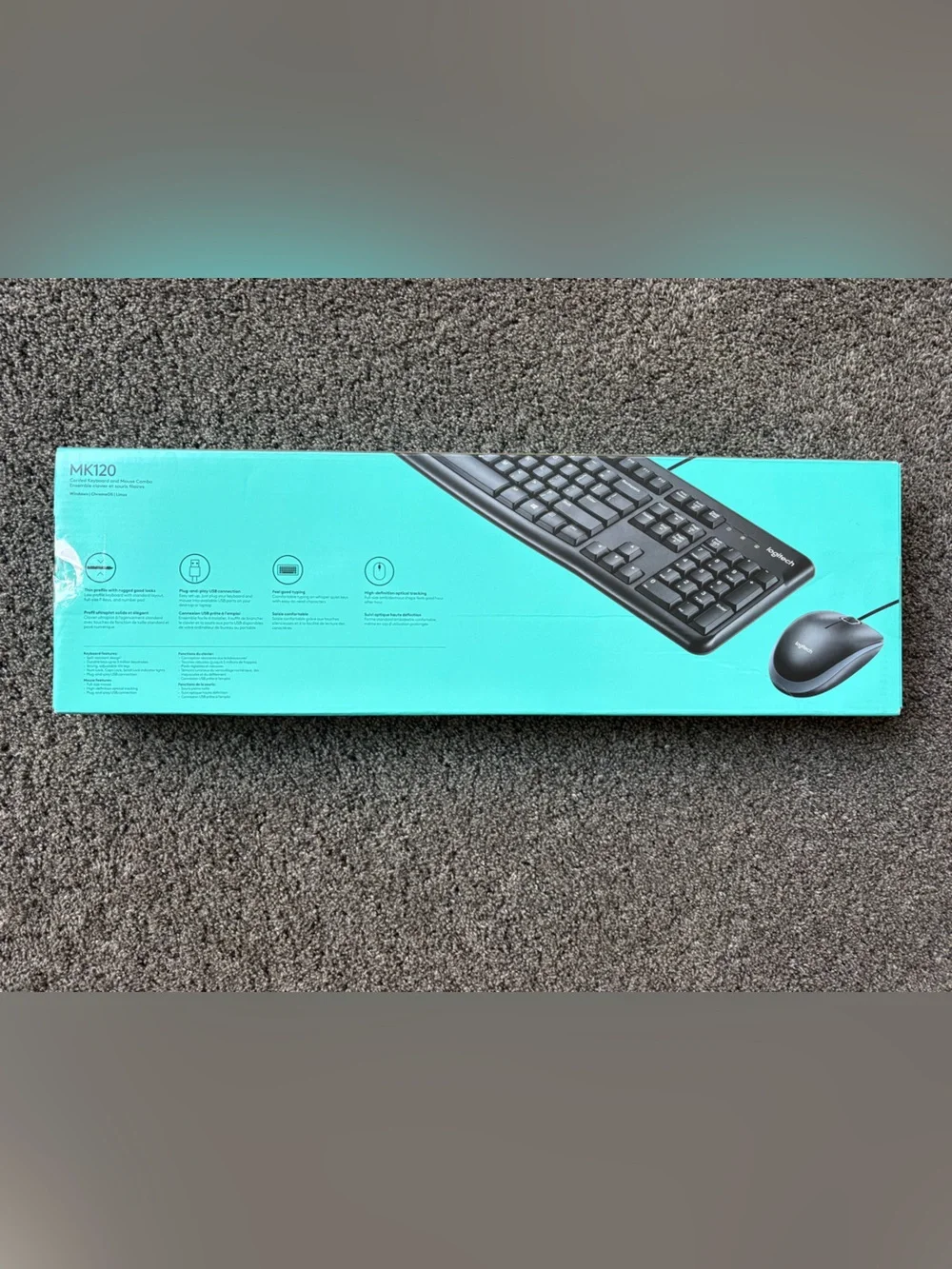Logitech MK120 Plug and Play USB Combo - Black